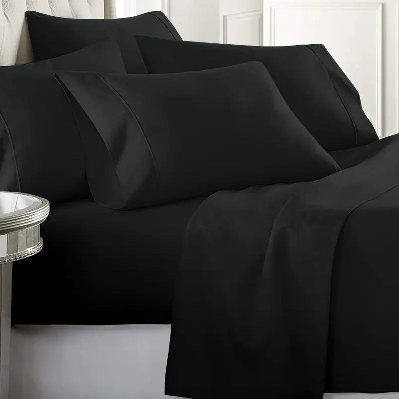 Ultra-Soft 1800 Series Deep Pocket Bed Sheet Set (6-Piece)