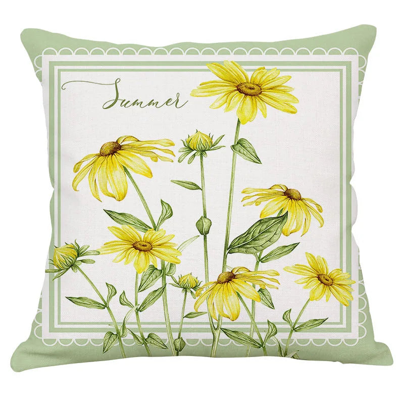 Green cushion cover for bedroom décor