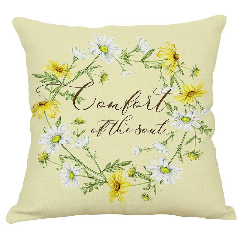 Green cushion cover for bedroom décor