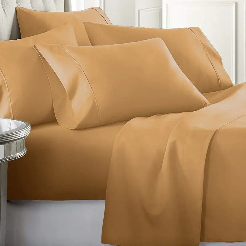 Ultra-Soft 1800 Series Deep Pocket Bed Sheet Set (6-Piece)