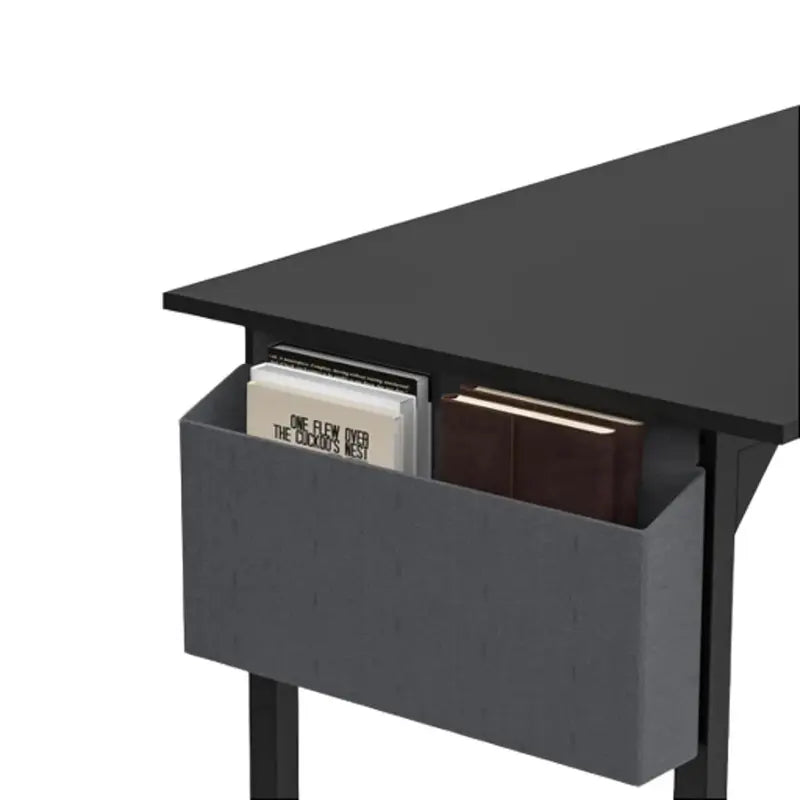 32 Inch Office Small Computer Desk Modern Simple Style Writing Study Work Table for Home Bedroom - Black