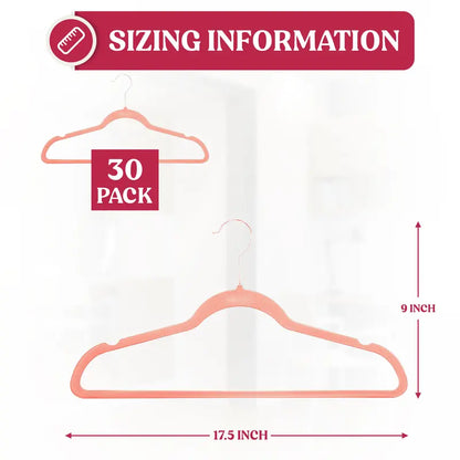 Lux Decor Velvet Hangers Pack of 50, Non-Slip Flocked Felt Hangers - Unbreakable Smooth Space Saving Clothes Hangers for Cupboard - Luxurious & Durable Heavy Duty Suit Hanger with 360 Rotatable Hook, Home Decor Essentials Hanging Organiser Set