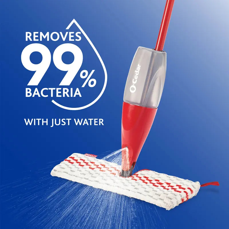 O-Cedar Promist MAX Spray Mop with 2 Extra Replacement Pads | Quick Cleaning Tool | Machine Washable | Reusable | Absorbent Microfiber Mop Heads | Floor Cleaning