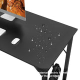 32 Inch Office Small Computer Desk Modern Simple Style Writing Study Work Table for Home Bedroom - Black