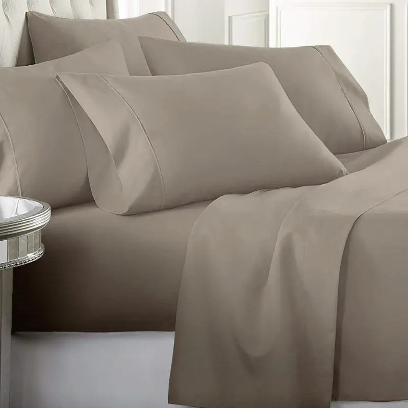 Ultra-Soft 1800 Series Deep Pocket Bed Sheet Set (6-Piece)