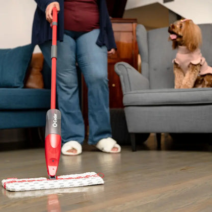 O-Cedar Promist MAX Spray Mop with 2 Extra Replacement Pads | Quick Cleaning Tool | Machine Washable | Reusable | Absorbent Microfiber Mop Heads | Floor Cleaning
