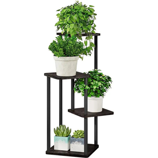 4 Tier 5 Tier 6 Tier Plant Stand Indoor Metal Flower Shelf for Multiple Plants Corner Tall Flower Holders for Patio Garden Living Room Balcony Bedroom Organiser Racks