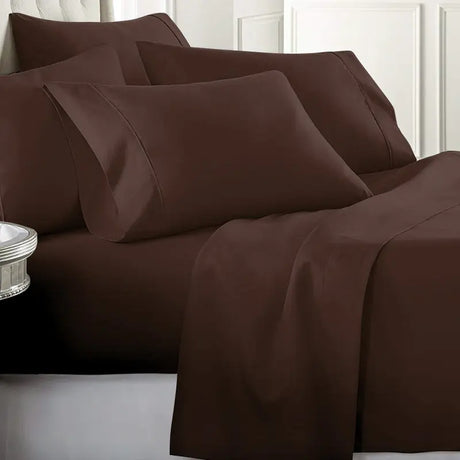 Ultra-Soft 1800 Series Deep Pocket Bed Sheet Set (6-Piece)