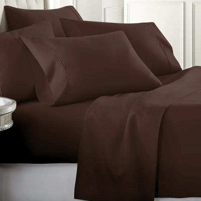 Ultra-Soft 1800 Series Deep Pocket Bed Sheet Set (6-Piece)