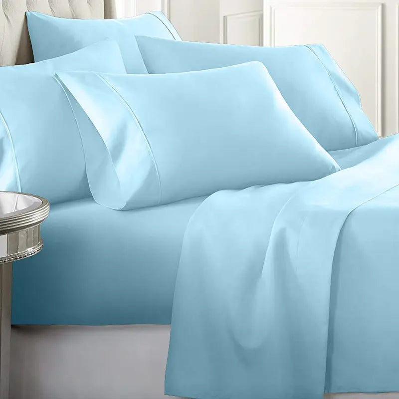 Ultra-Soft 1800 Series Deep Pocket Bed Sheet Set (6-Piece)