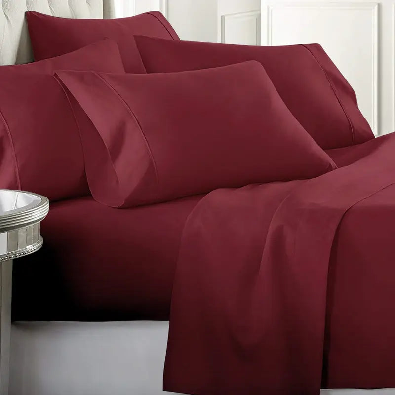 Ultra-Soft 1800 Series Deep Pocket Bed Sheet Set (6-Piece)
