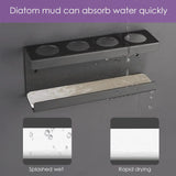 Aluminum wall-mounted toothbrush holder electric brush hanger