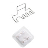 Stainless steel wall-mounted toothbrush holder