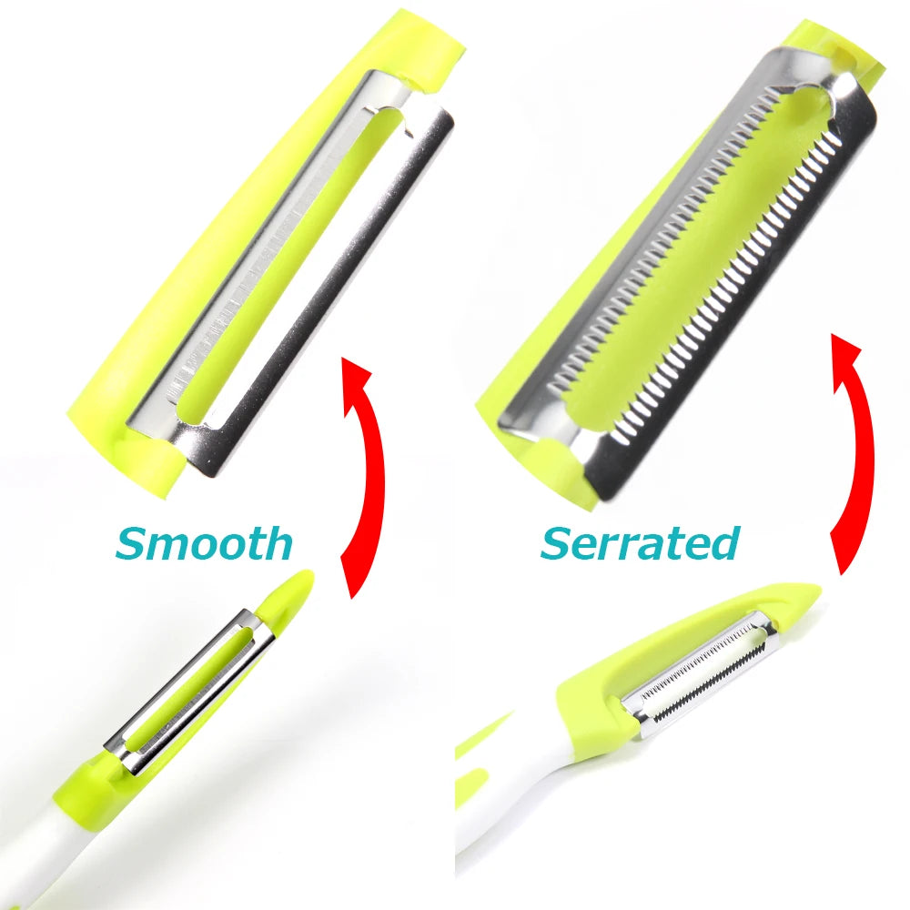 Vegetable cutter and peeler kitchen gadget