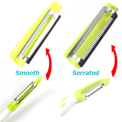 Vegetable cutter and peeler kitchen gadget