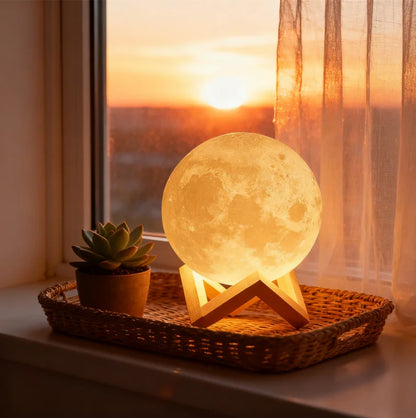 Wireless 3D Moon Lamp Night Light Perfect Gift for All Occasions