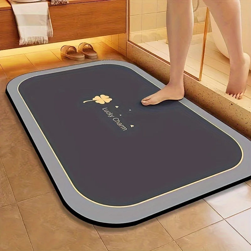 Super Absorbent Diatomite Bath Mat quick-dry stone bathroom mat