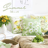 Linlamlim green cushion cover decorative pillowcase