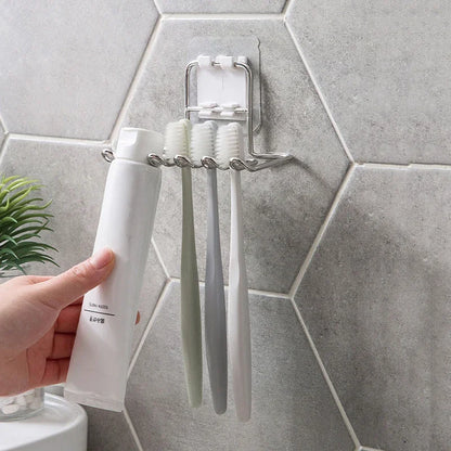 Wall-mounted toothbrush holder stainless steel