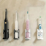 Wall-mounted toothbrush holder metal bathroom shelf