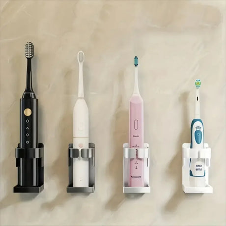 Wall-mounted toothbrush holder metal bathroom shelf