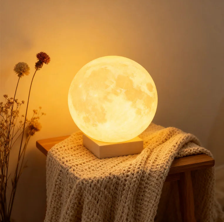 Wireless 3D Moon Lamp Night Light Perfect Gift for All Occasions