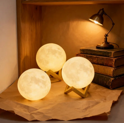 Wireless 3D Moon Lamp Night Light Perfect Gift for All Occasions