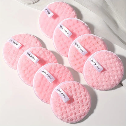 Reusable Face Makeup Remover Cotton Pads Soft Double-Sided Cleansing Rounds