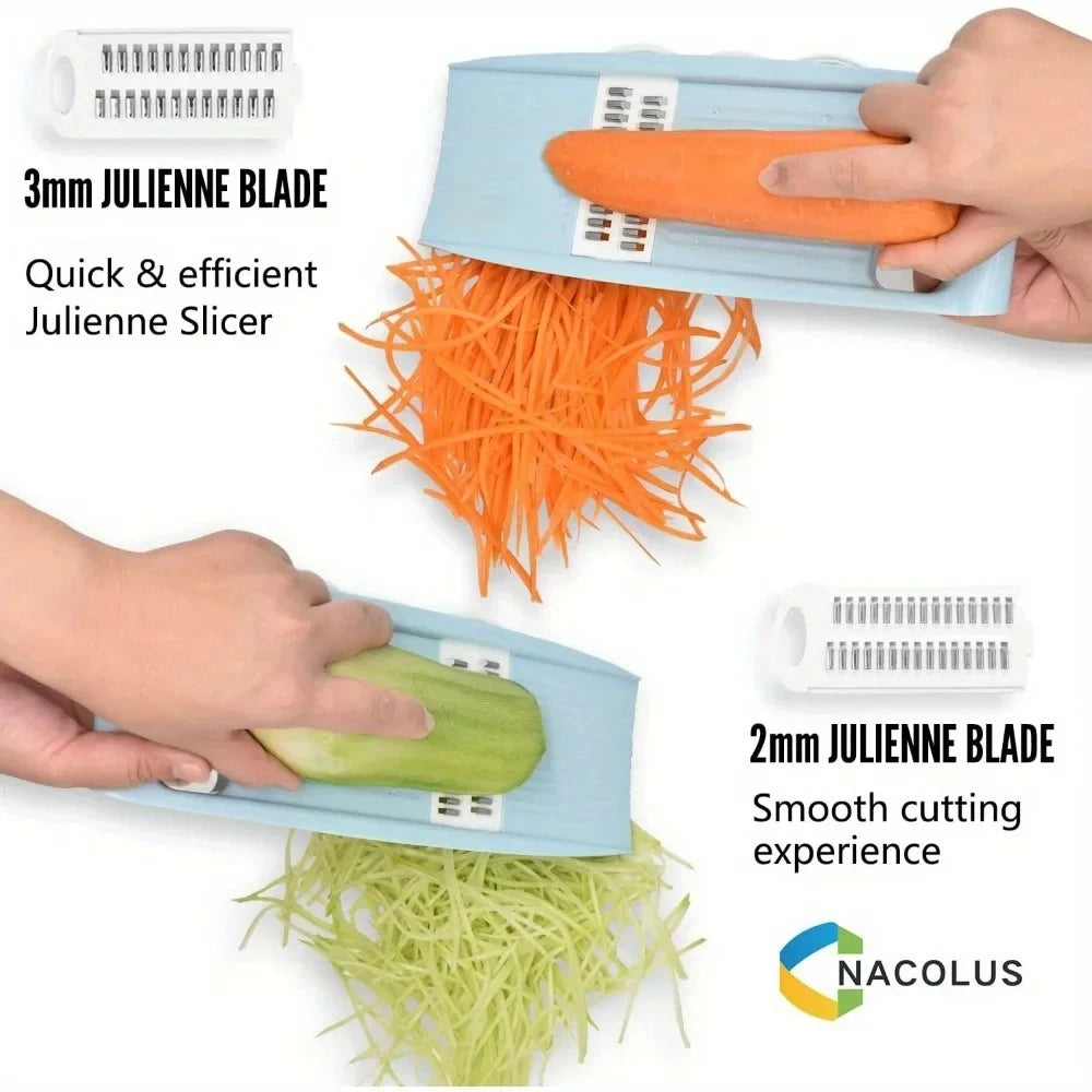 Multifunction vegetable chopper with blades