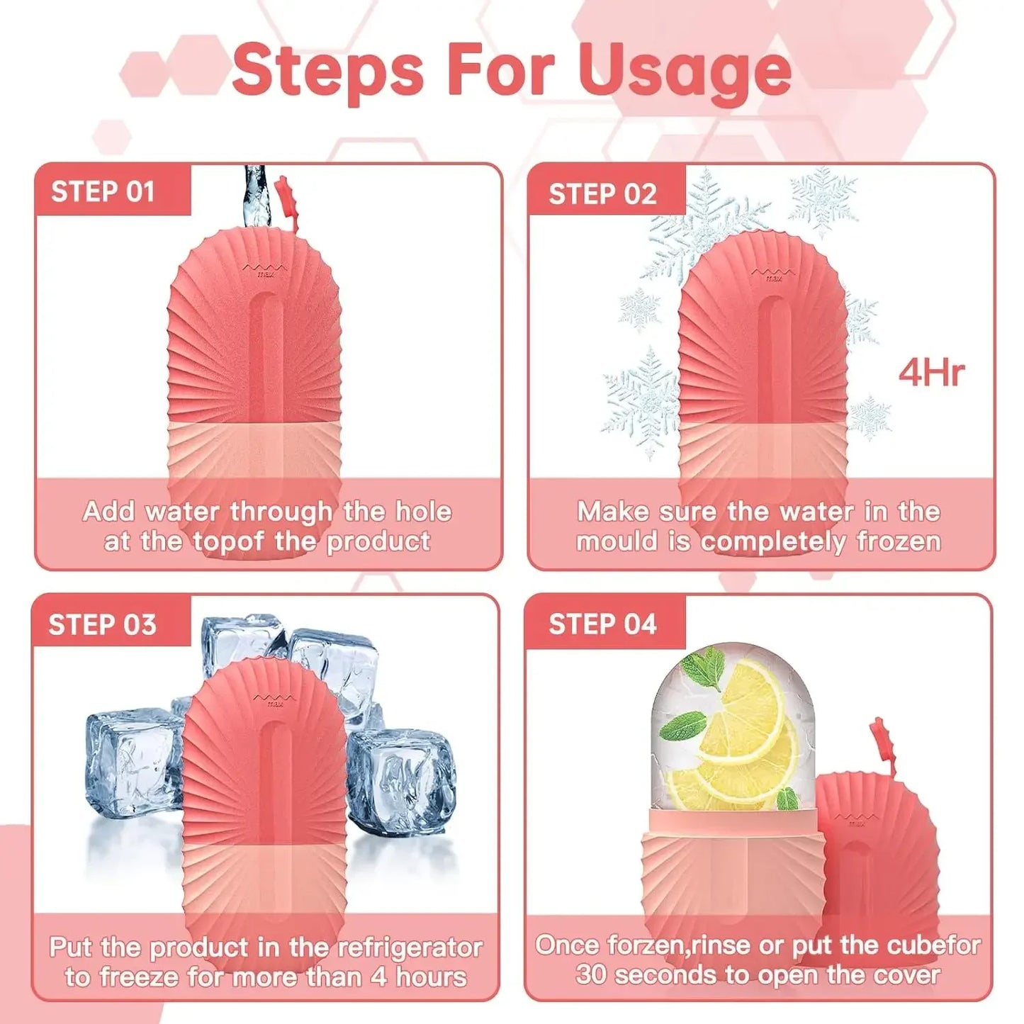 Ice Facial Roller & Ice Globe Face Massager – Lifting, Contouring & Skin Cooling Beauty Tool