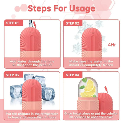 Ice Facial Roller & Ice Globe Face Massager – Lifting, Contouring & Skin Cooling Beauty Tool