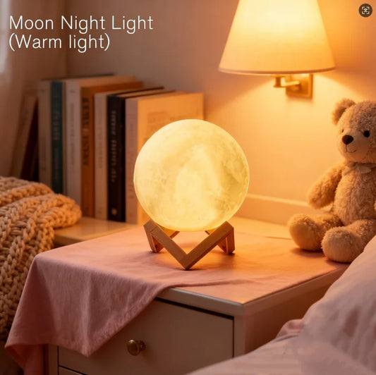 Wireless 3D Moon Lamp Night Light Perfect Gift for All Occasions
