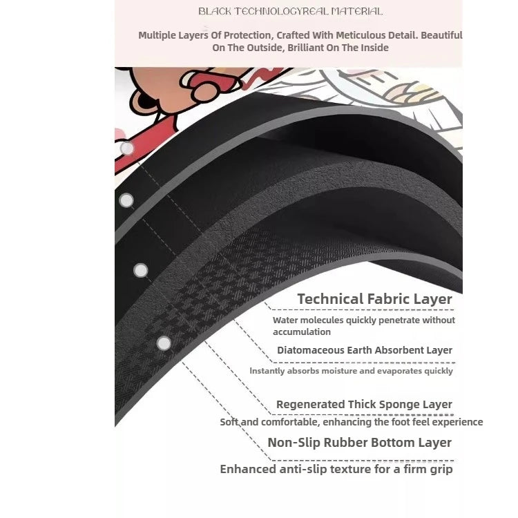 Chiikawa Diatomite Bath Mat super absorbent quick-dry design