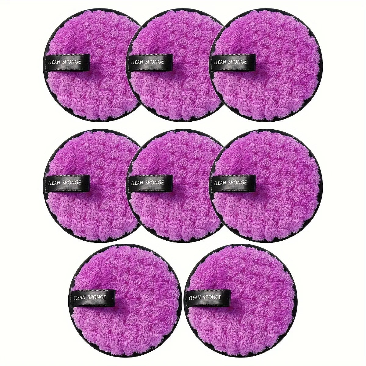 Reusable Face Makeup Remover Cotton Pads Soft Double-Sided Cleansing Rounds