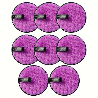 Reusable Face Makeup Remover Cotton Pads Soft Double-Sided Cleansing Rounds