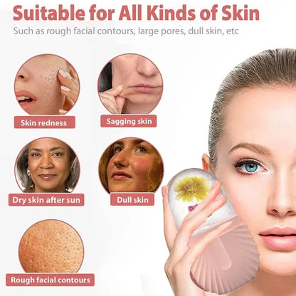 Ice Facial Roller & Ice Globe Face Massager – Lifting, Contouring & Skin Cooling Beauty Tool