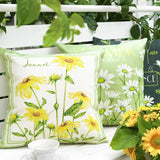 Linlamlim green cushion cover decorative pillowcase