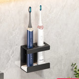 Wall-mounted toothbrush holder for electric toothbrushes