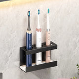 Wall-mounted toothbrush holder for electric toothbrushes