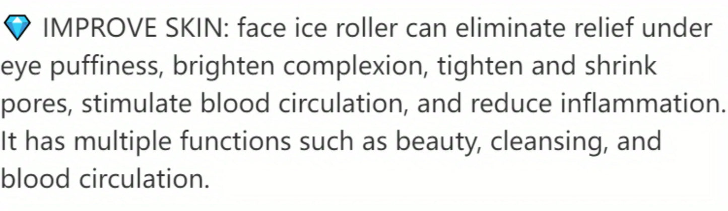 Ice Facial Roller & Ice Globe Face Massager – Lifting, Contouring & Skin Cooling Beauty Tool