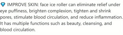 Ice Facial Roller & Ice Globe Face Massager – Lifting, Contouring & Skin Cooling Beauty Tool