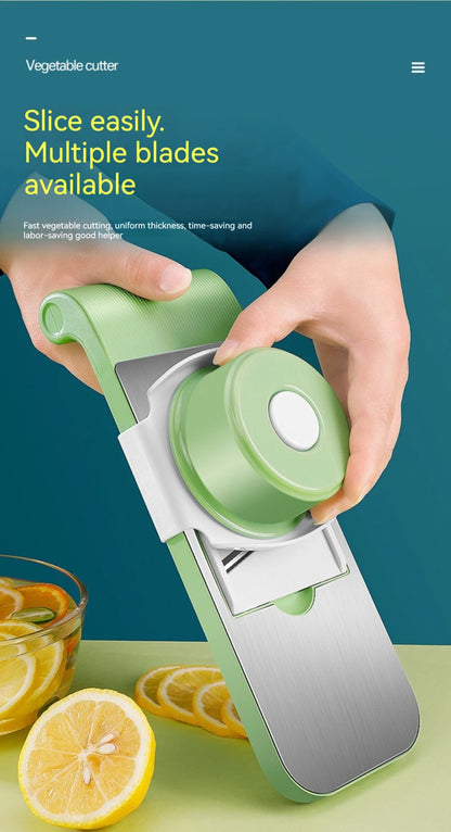 Vegetable cutter and slicer for kitchen use