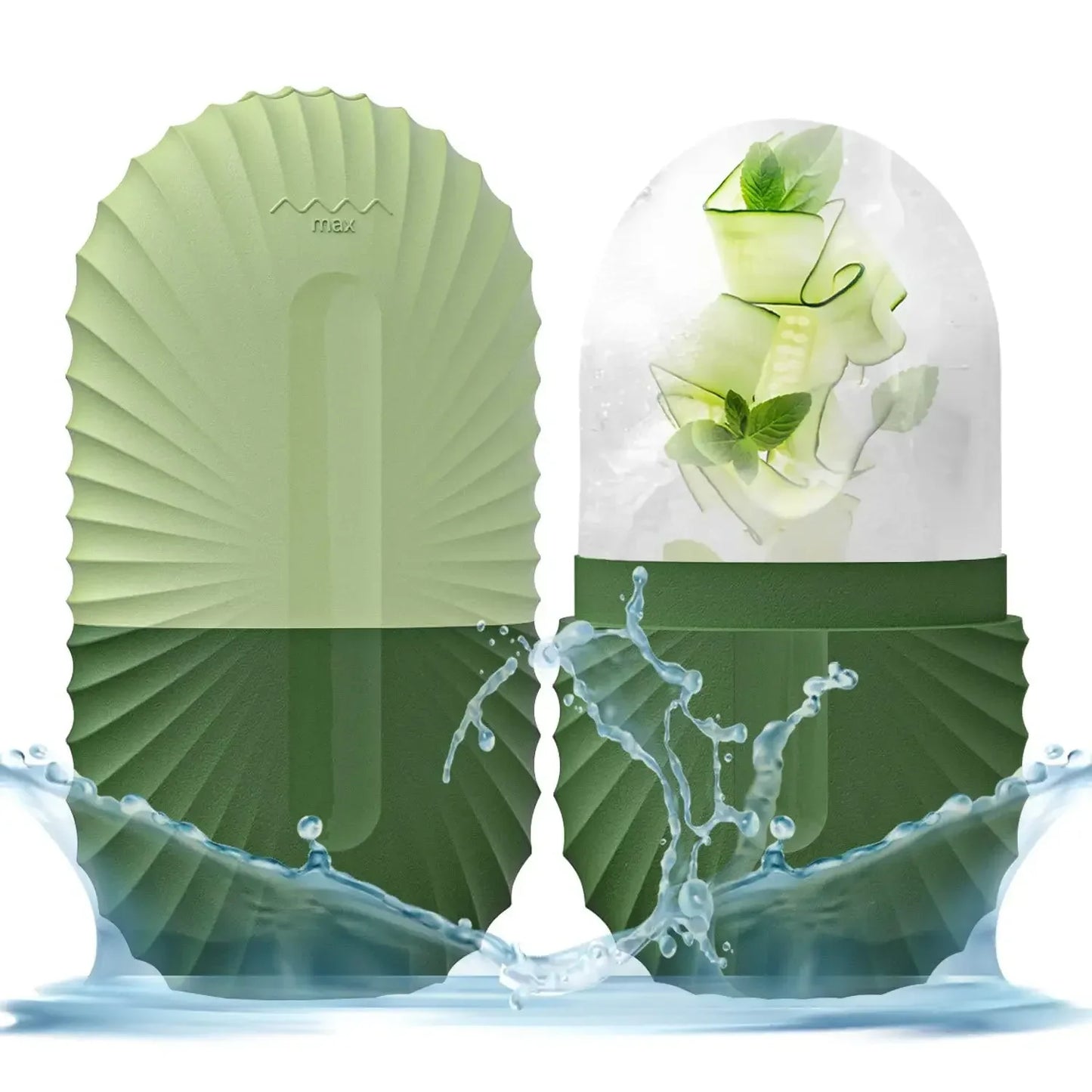 Ice Facial Roller & Ice Globe Face Massager – Lifting, Contouring & Skin Cooling Beauty Tool