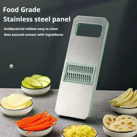 Vegetable chopper slicing vegetables in kitchen