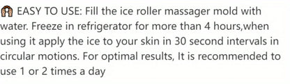 Ice Facial Roller & Ice Globe Face Massager – Lifting, Contouring & Skin Cooling Beauty Tool