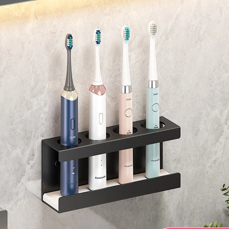 Aluminum wall-mounted toothbrush holder electric brush hanger
