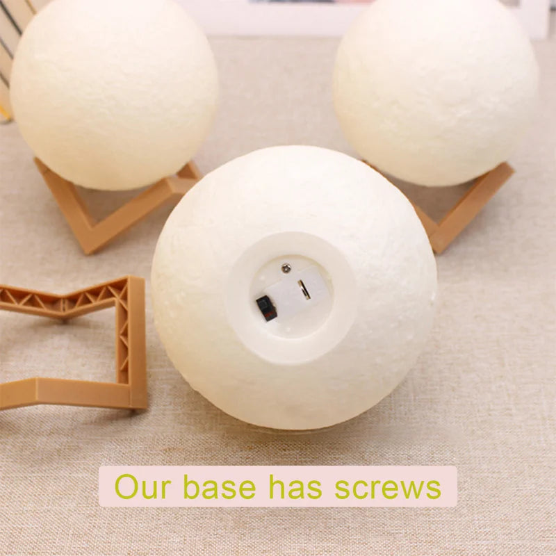 Wireless 3D Moon Lamp Night Light Perfect Gift for All Occasions