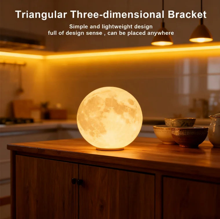 Wireless 3D Moon Lamp Night Light Perfect Gift for All Occasions