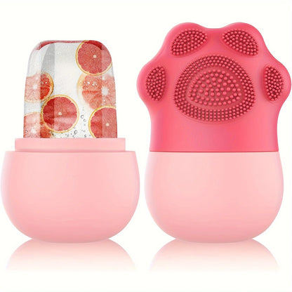 Facial Ice Roller for Skin Care – Silicone Face & Eye Massager for Cooling and Puffiness Relief