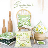 Linlamlim green cushion cover decorative pillowcase